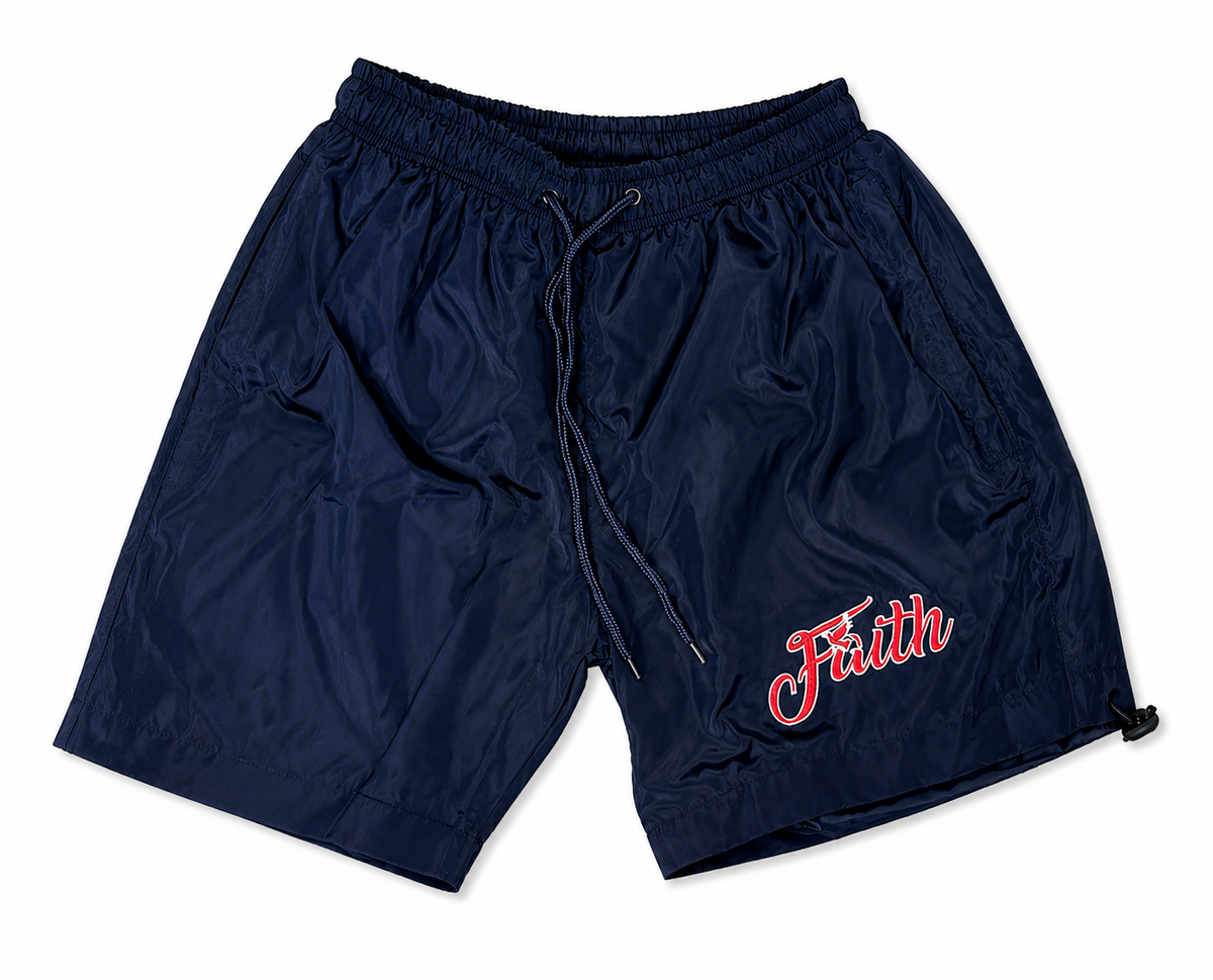 Navy Blue (Faith) windbreaker shorts