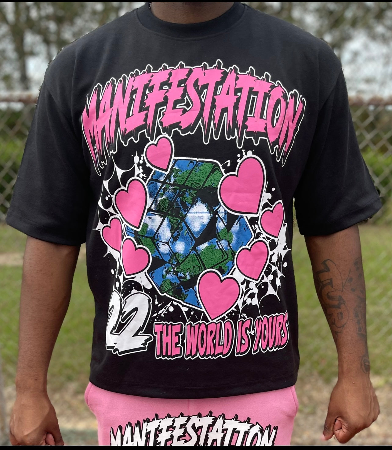 Manifestation Graphic Box Tee (Pink)