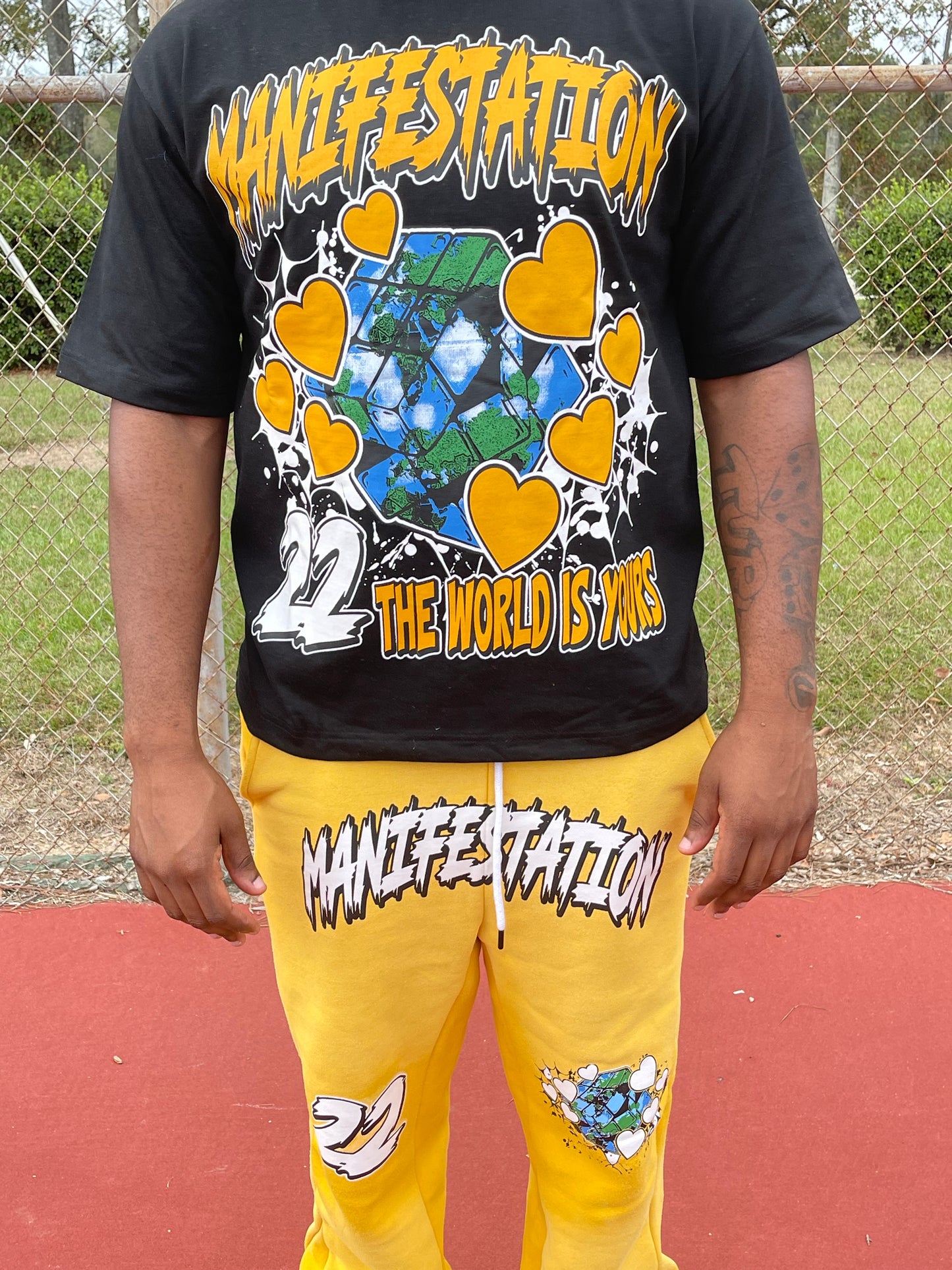 Manifestation Graphic Box Tee (Yellow)