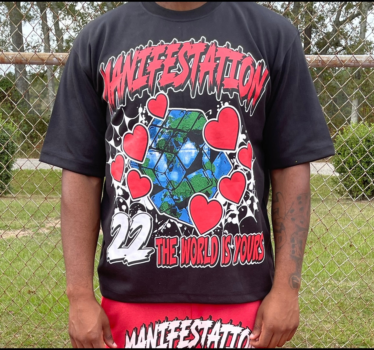 Manifestation Graphic Box Tee (Red)