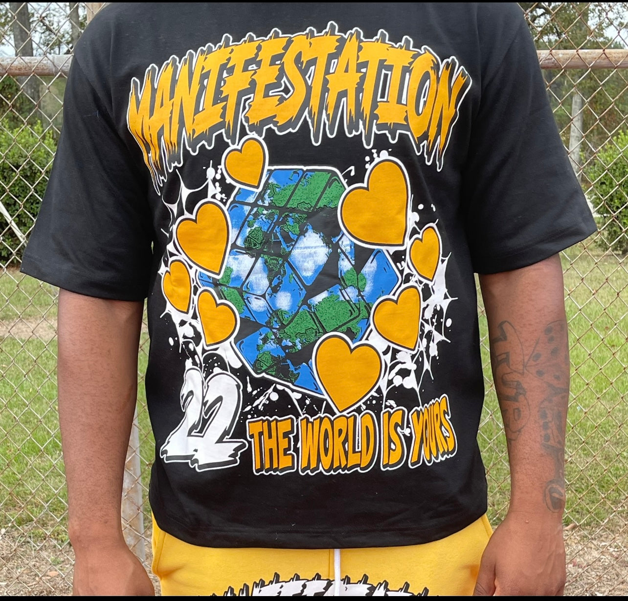 Manifestation Graphic Box Tee (Yellow)