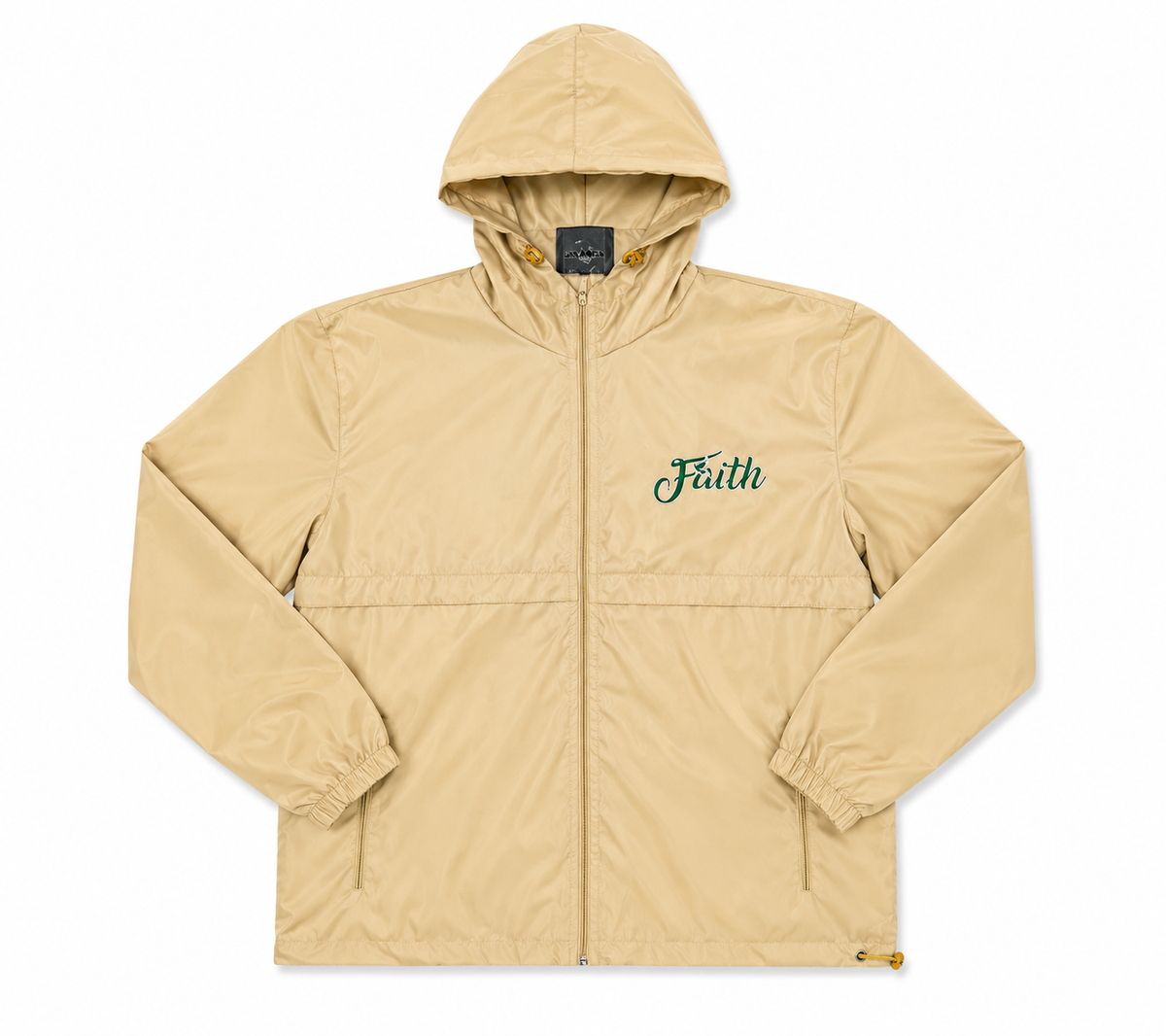 Tan Brown Faith windbreaker Jacket