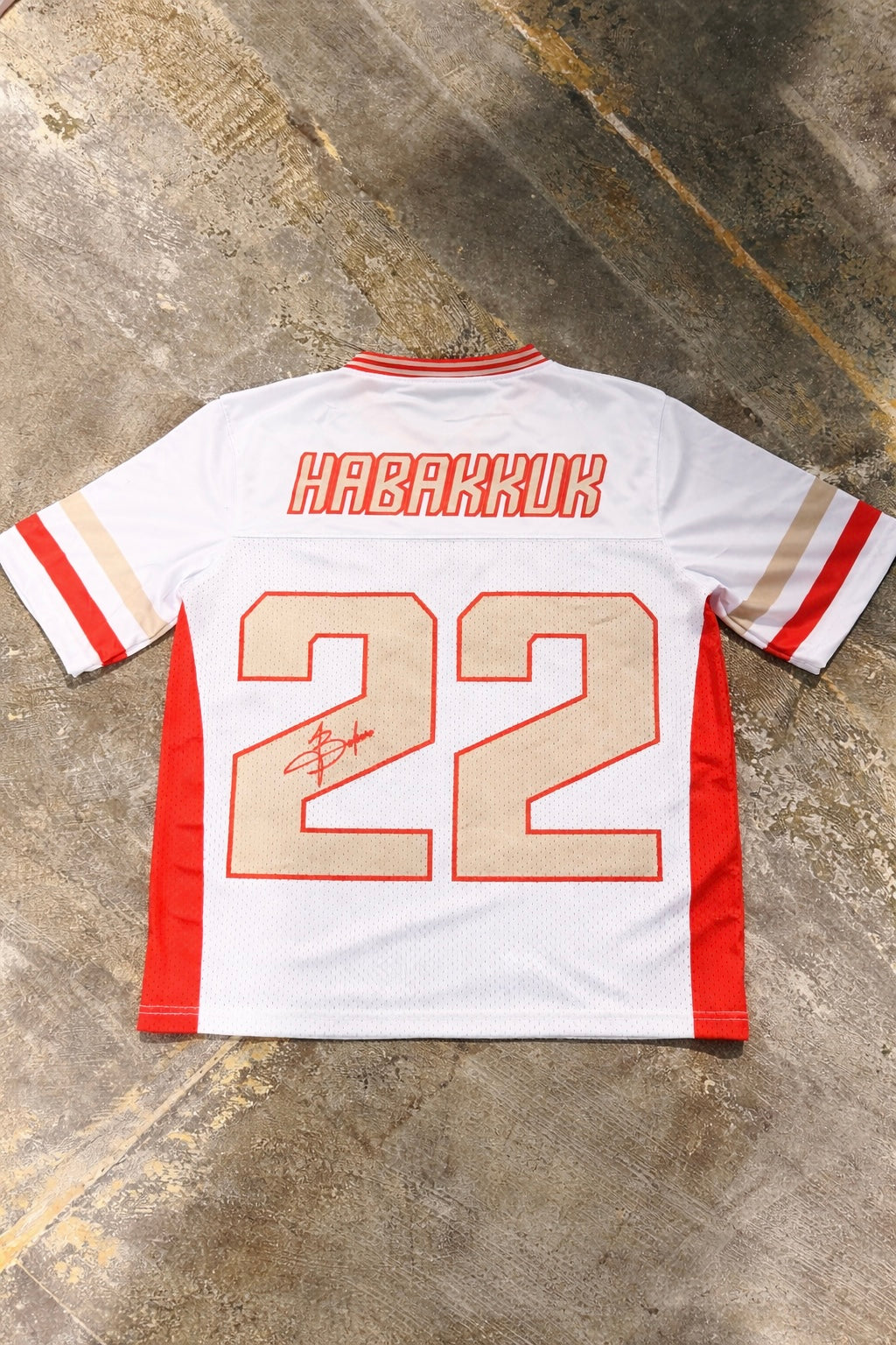 White/Orange Manifestation autograph jersey ( Kids & Adults )