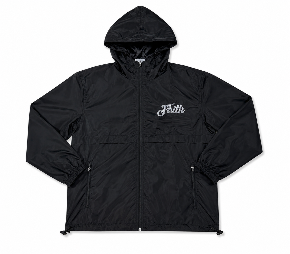 Black  (Faith) windbreaker jacket
