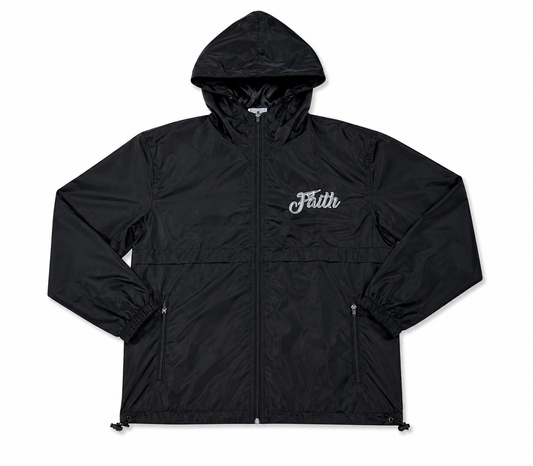 Black  (Faith) windbreaker jacket