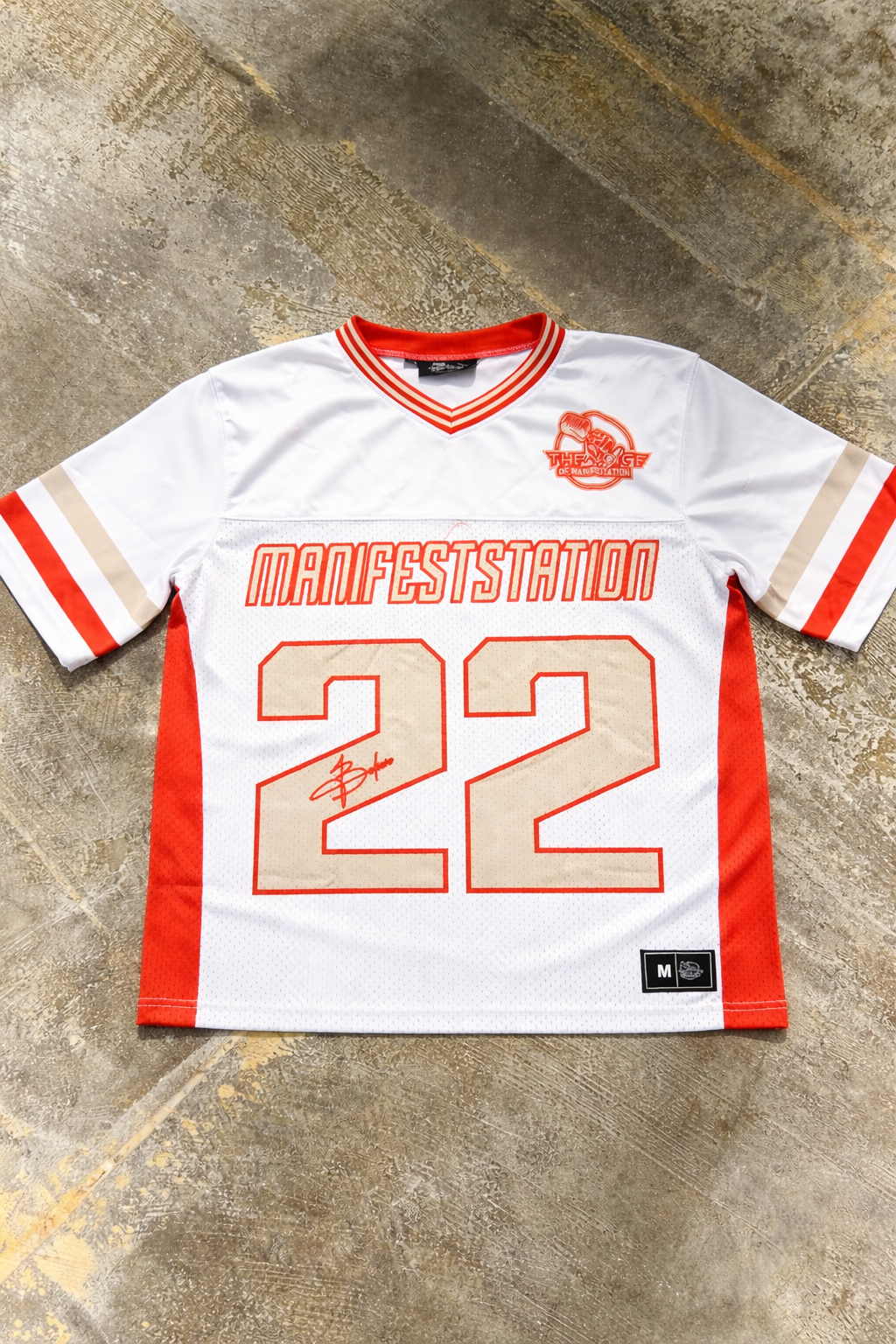 White/Orange Manifestation autograph jersey ( Kids & Adults )
