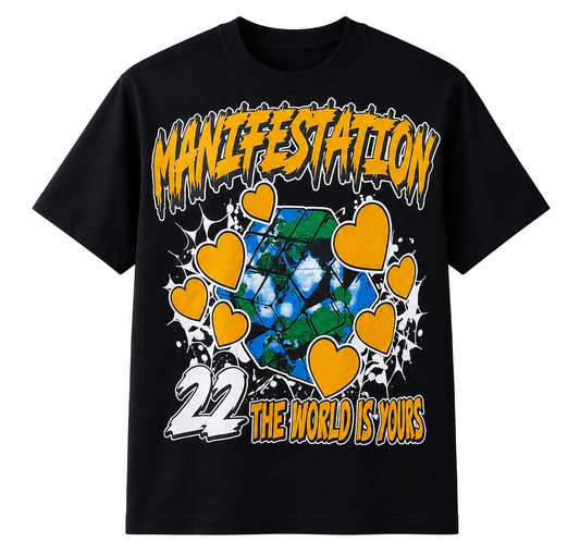 Manifestation Graphic Oversized Tee (Yellow)