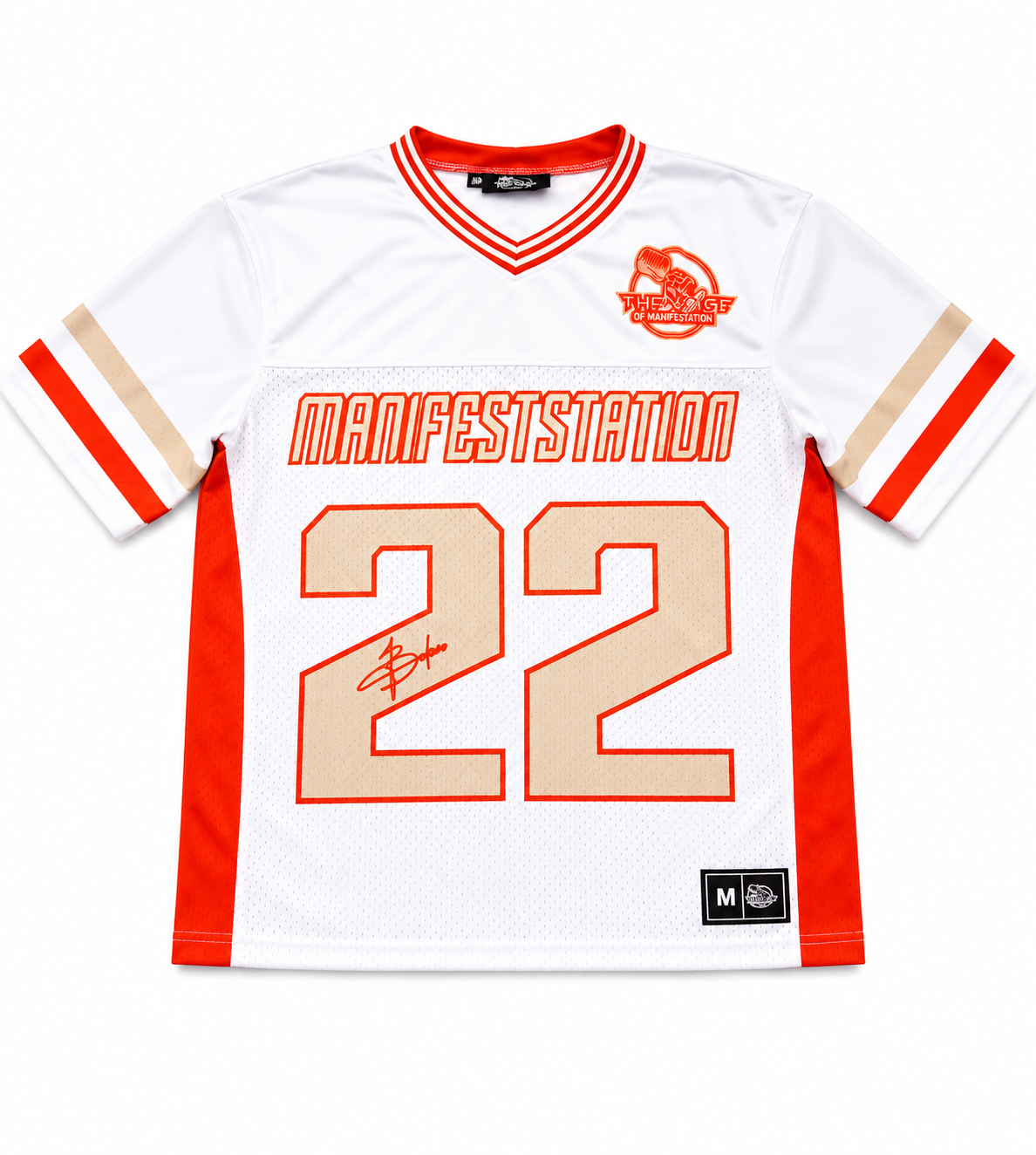 White/Orange Manifestation autograph jersey ( Kids & Adults )